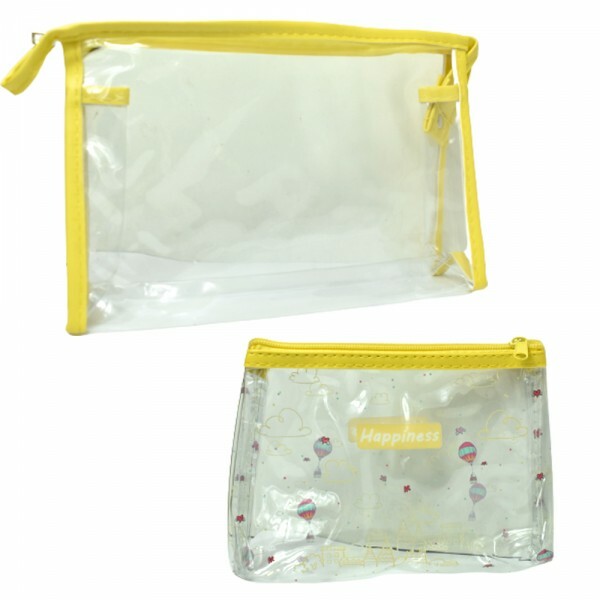 NECESSAIRE LISO C/2 PCS 25.5X17CM # NS2204