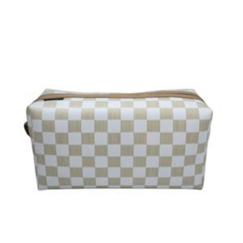 NECESSAIRE QUADRADA BEGE # 020 G.S