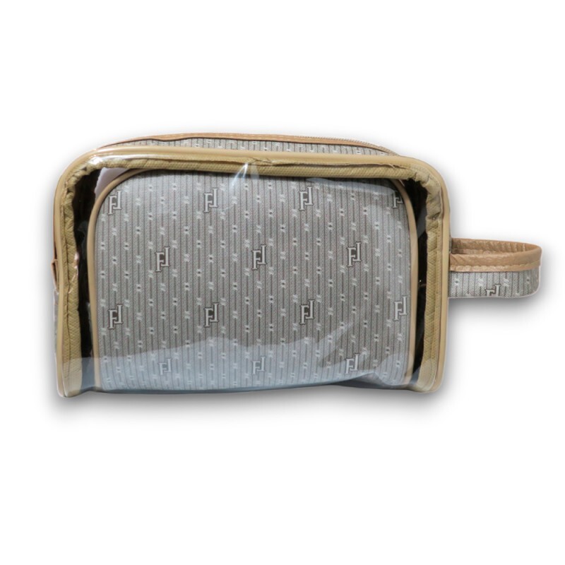 KIT NECESSAIRE CINZA 2PCS #2100