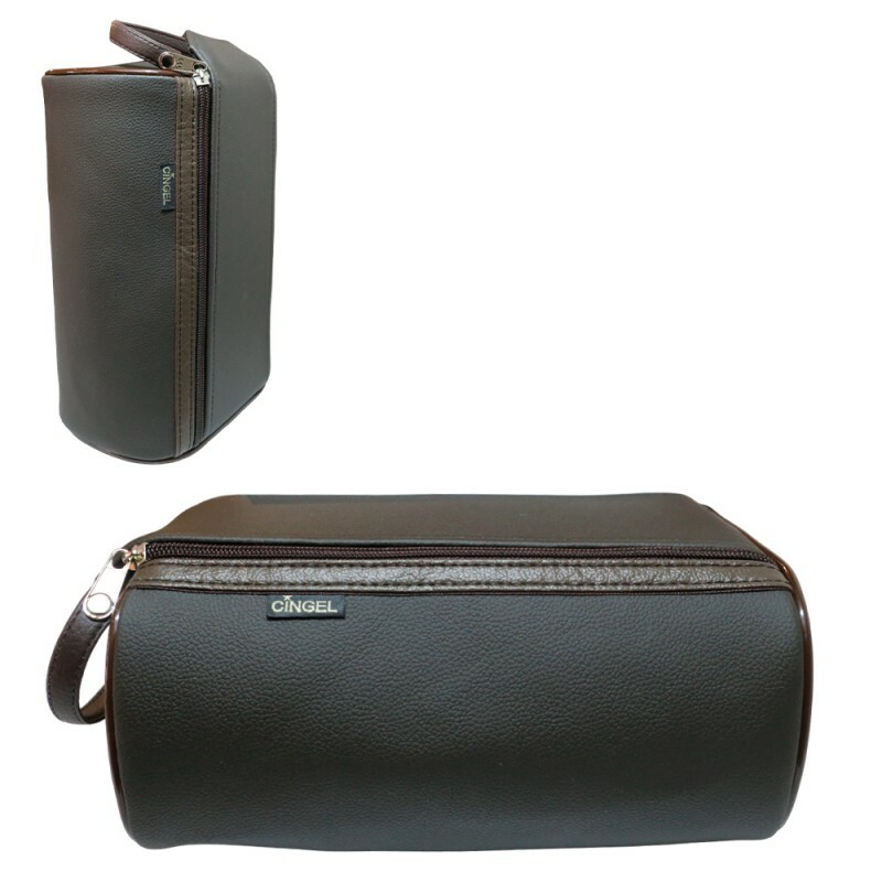 NECESSAIRE MARROM 22X13CM #1400