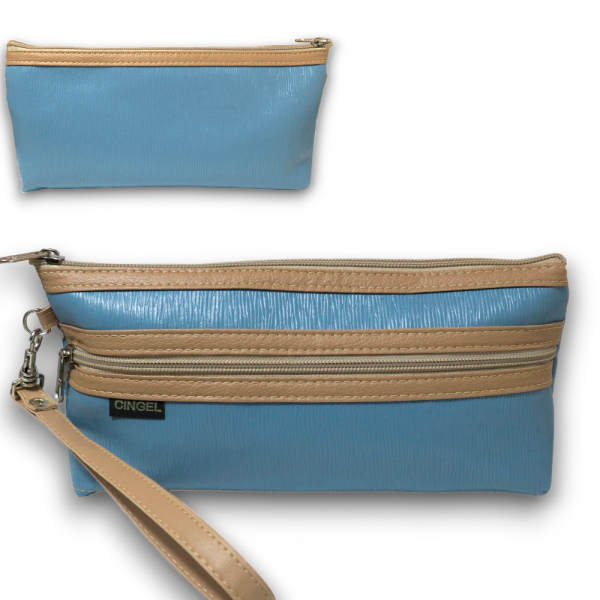 NECESSAIRE AZUL 22X11CM #206.S