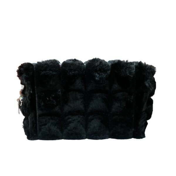 NECESSAIRE POMPOM PRETA # NEC-C01BD