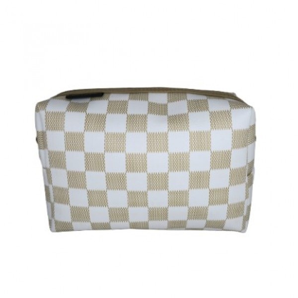 NECESSAIRE ELEGANCE BEGE QUADRANGULAR # 020 M.S