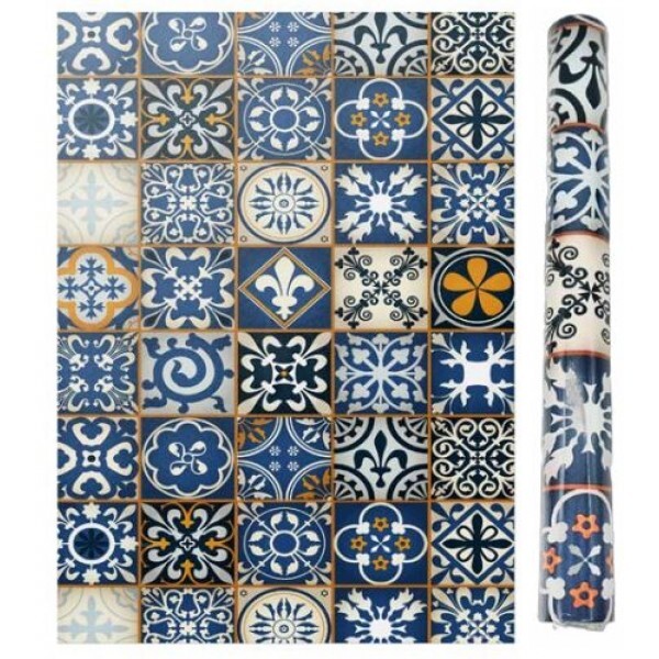 PAPEL DE PAREDE AZULEJO 45X5CM # ADP0070