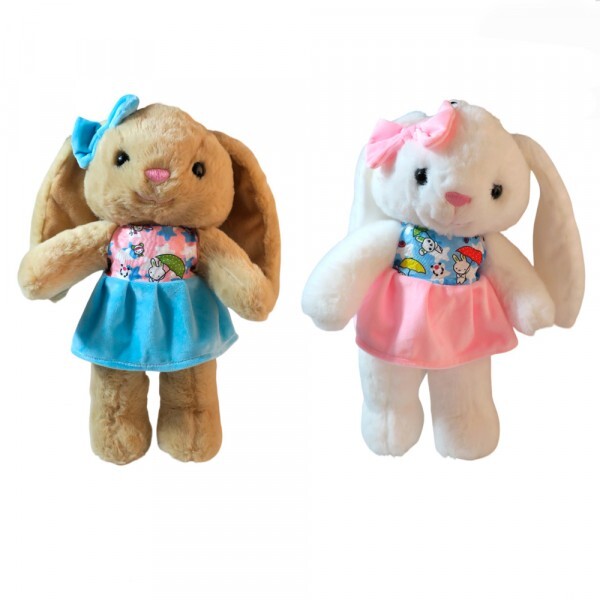 COELHO C/VESTIDO 49CM # FEC7468