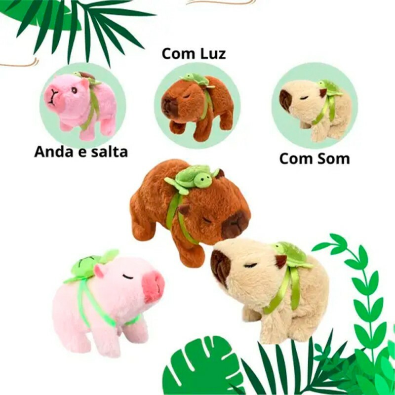 CAPIVARA A PILHA 12X15CM # L-1097@
