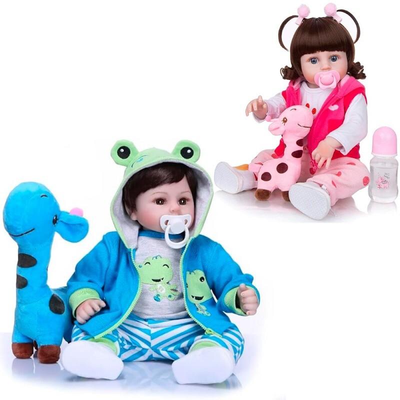 BONECA BEBE REBORN 48CM # LR-1213...