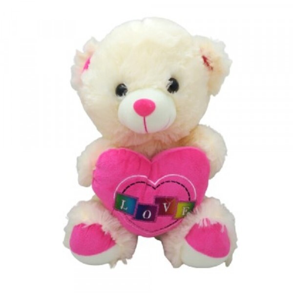 URSO CORACAO ROSA LOVE 30CM # 7026...