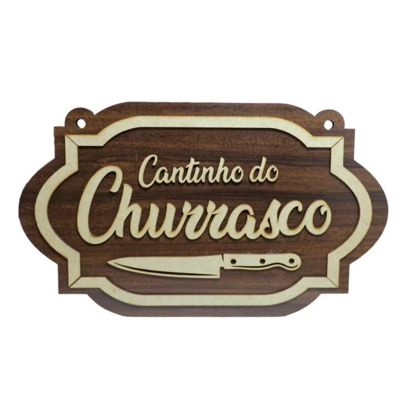 CANTINHO DO CHURRASCO 43X26CM # 664 