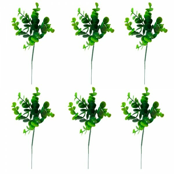 KIT PICK FOLHA GRASS C/6 PCS 28CM # FLN0065