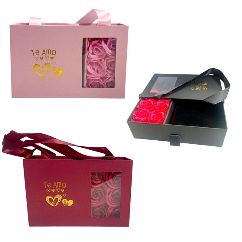 PORTA JOIAS FLOR RETANGULAR 15X9.7X5CM # 9915