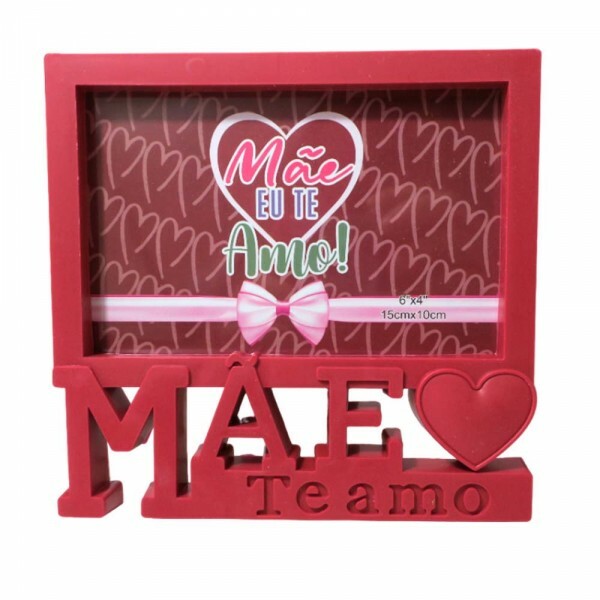 PORTA RETRATO MAE VERMELHO 10X15CM # HP68418