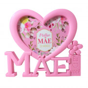 PORTA RETRATO MAE CORACAO ROSA 10X15CM #HP68466 PORTA RETRATO MAE CORACAO ROSA 10X15CM #HP68466