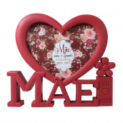 PORTA RETRATO MAE CORACAO VERMELHO 10X15CM#HP68466 PORTA RETRATO MAE CORACAO VERMELHO 10X15CM#HP68466