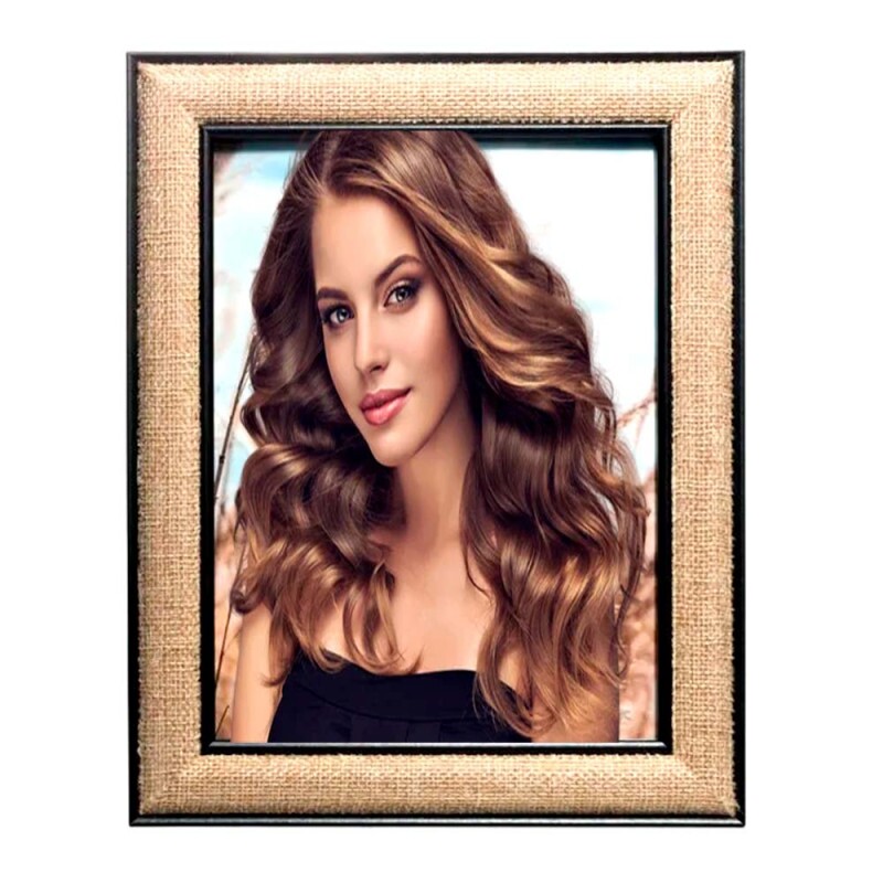 PORTA RETRATO MDF PRETO JUTE 15X20CM # 61669 PORTA RETRATO MDF PRETO JUTE 15X20CM # 61669