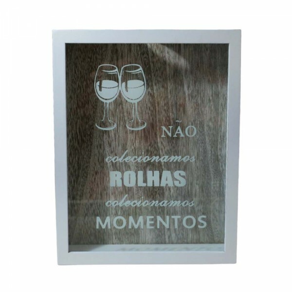 PORTA ROLHAS COLECIONAMOS MOMENTO B24X20CM#HD65923