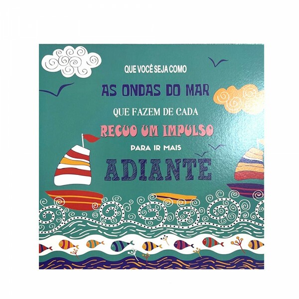 QUADRO QUE VOCE SEJA COMO AS ONDAS 20X20CM #QQ1018