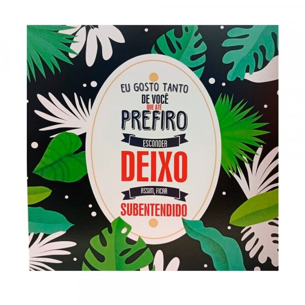 QUADRO EU GOSTO TANTO DE VOCE 20X20CM # QQ1018