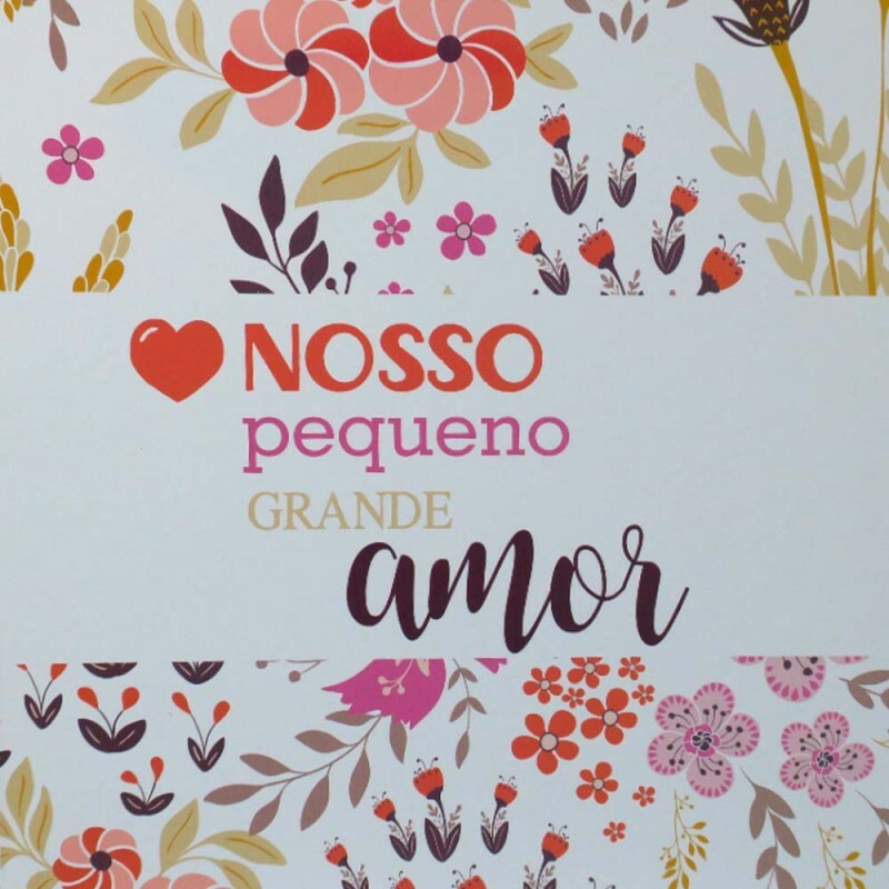 QUADRO NOSSO AMOR 20X20 CM # QQ1020