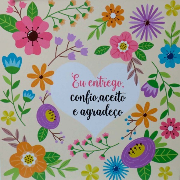 QUADRO EU ENTREGO CONFIO 20X20 CM # QQ1020