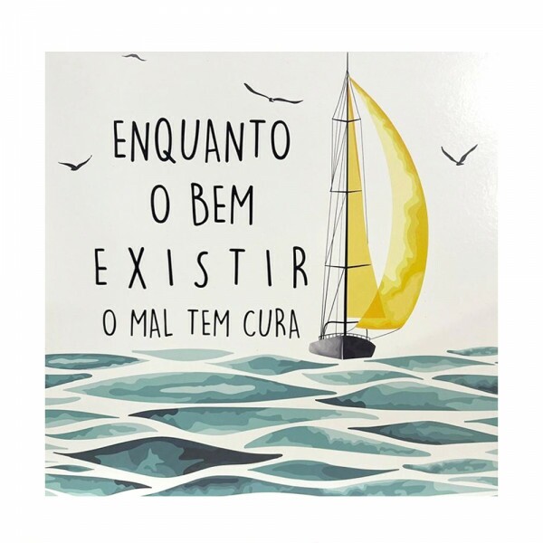 QUADRO ENQUANTO O BEM EXISTER 20X20CM # QQ1021