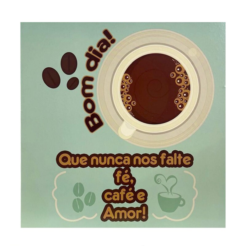QUADRO BOM DIA! 20X20CM # QQ1024
