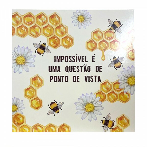QUADRO IMPOSSIVEL E UMA QUESTAO 20X20CM # QQ1024
