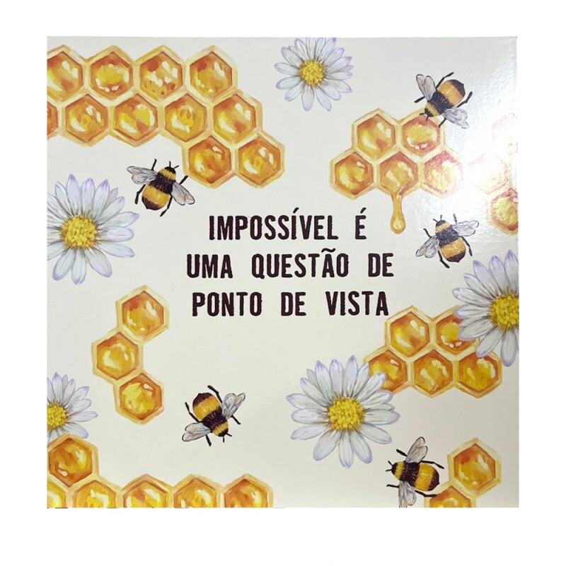 QUADRO IMPOSSIVEL E UMA QUESTAO 20X20CM # QQ1024