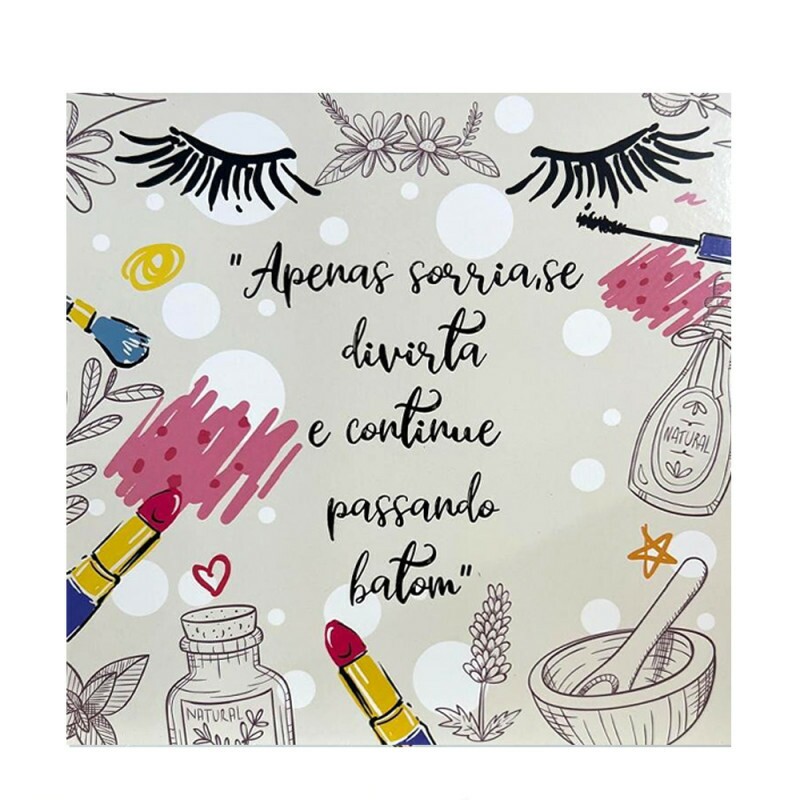 QUADRO APENAS SORRIA 20X20CM # QQ1025