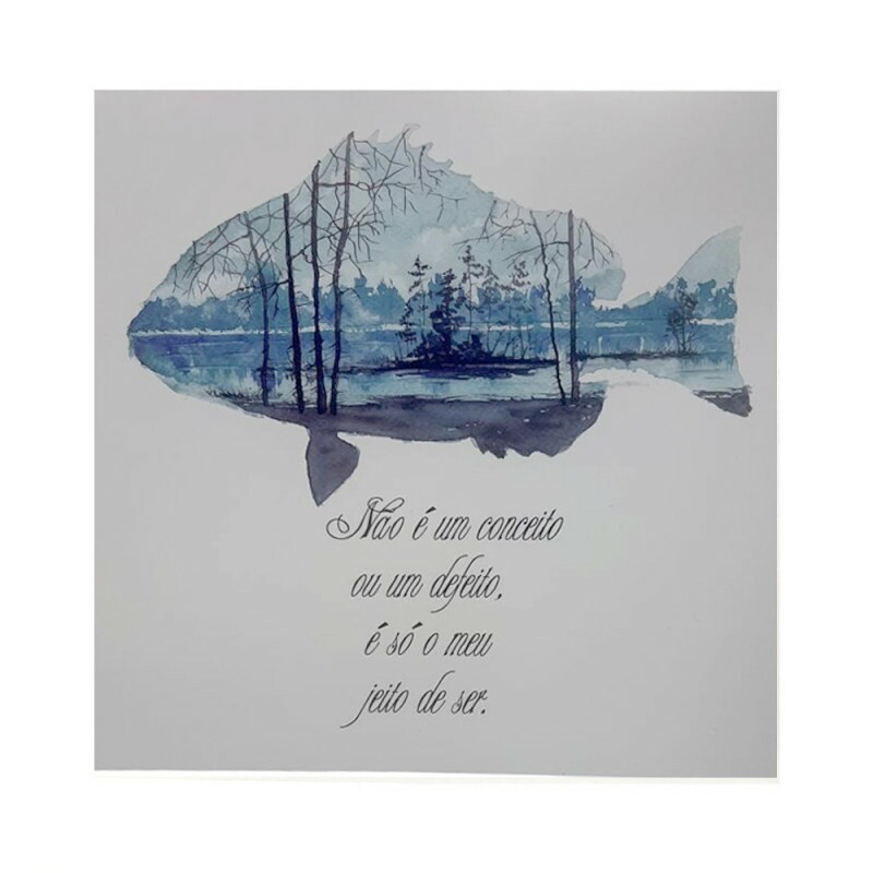QUADRO NAO E UM CONCEITO 20X20CM # QQ1025