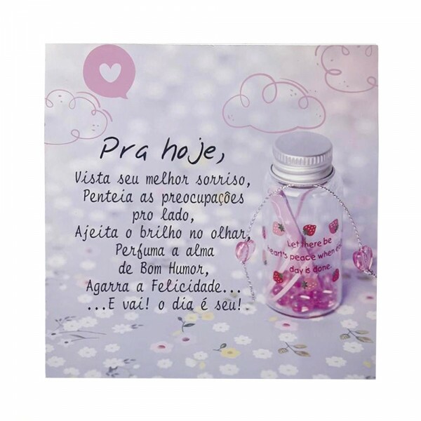 QUADRO PRA HOJE 20X20CM # QQ1025