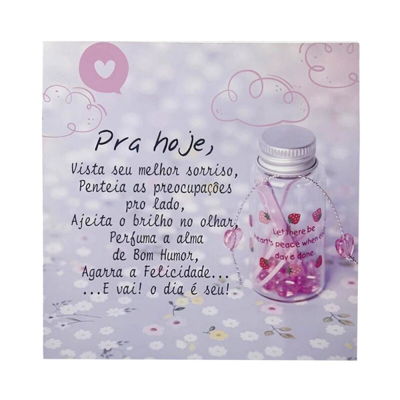 QUADRO PRA HOJE 20X20CM # QQ1025