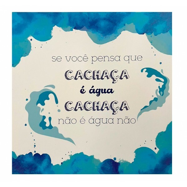QUADRO SE VOCE PENSA 20X20CM # QQ1028