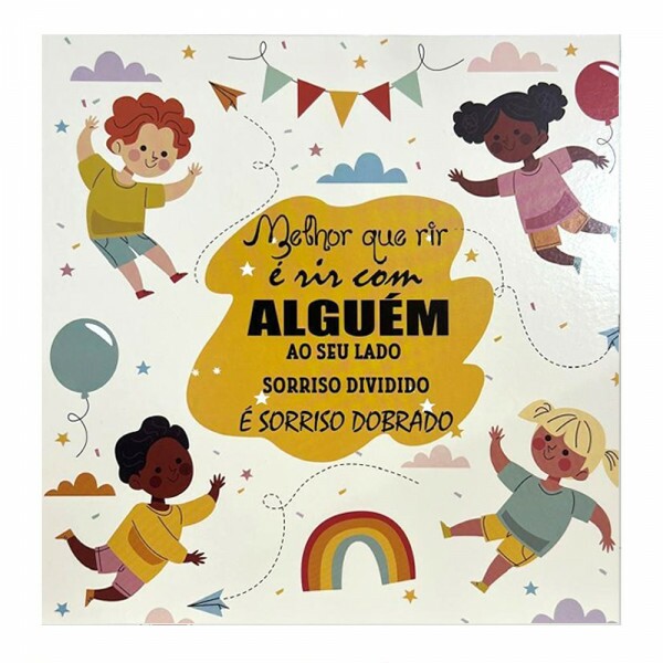 QUADRO MELHOR QUE RIR 20X20CM # QQ1028