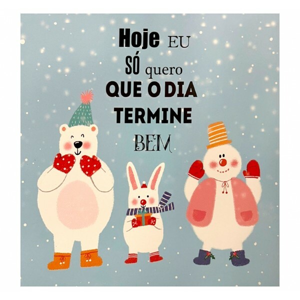 QUADRO HOJE EU SO QUERO 20X20CM # QQ1028