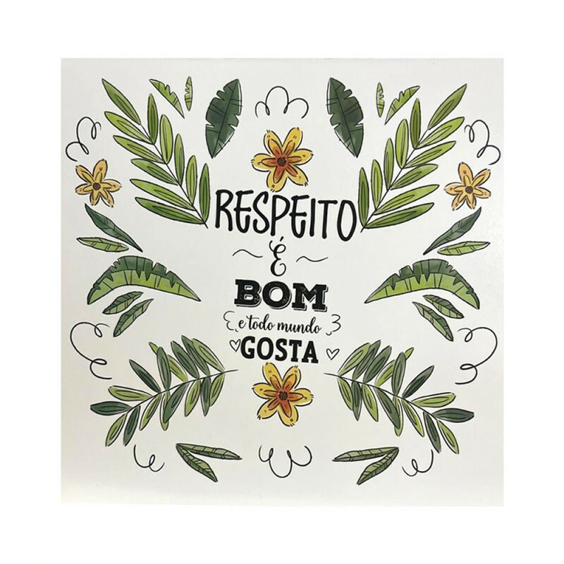 QUADRO RESPEITO E BOM 20X20CM # QQ1028