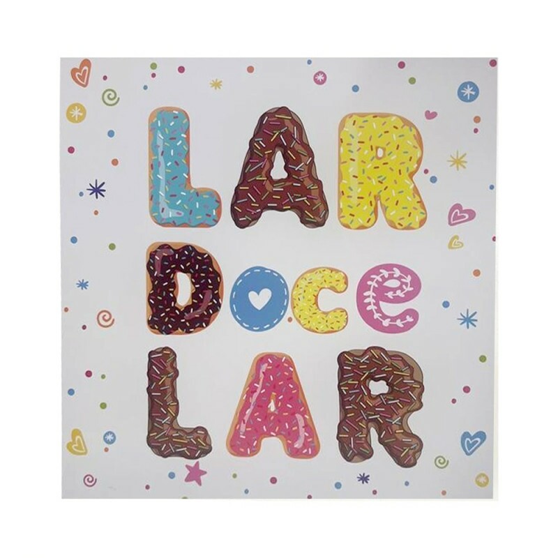 QUADRO LAR DOCE LAR 20X20CM # QQ1028