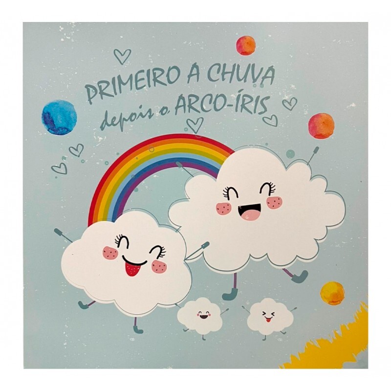 QUADRO PRIMEIRO A CHUVA 20X20CM # QQ1028