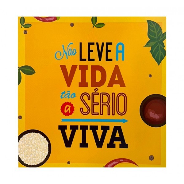 QUADRO NAO LEVE A VIDA A SERIO 20X20CM # QQ1028