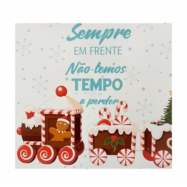 QUADRO SEMPRE EM FRENTE 20X20CM # QQ1028