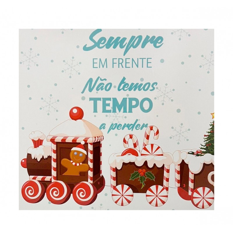 QUADRO SEMPRE EM FRENTE 20X20CM # QQ1028