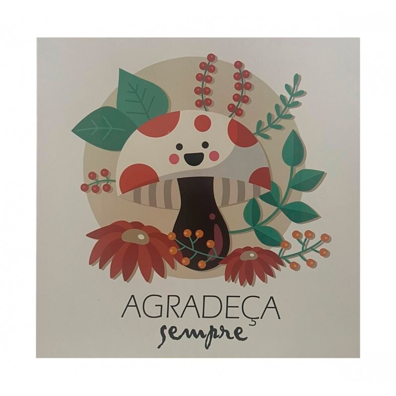 QUADRO AGRADECA SEMPRE 20X20 CM #QQ1029