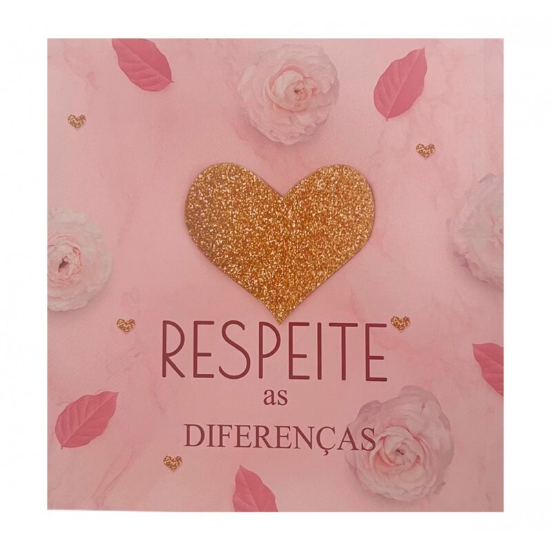QUADRO RESPEITE AS DIFERENCAS 20X20 CM #QQ1029