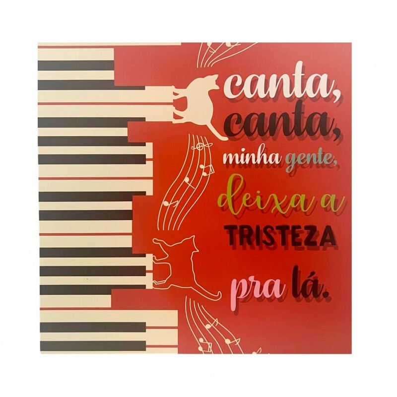 QUADRO CANTA CANTA 20X20 CM #QQ1029