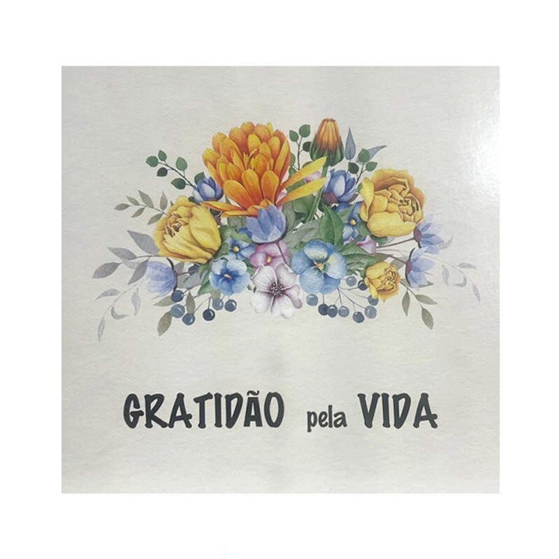 QUADRO GRATIDAO PELA VIDA 20X20CM #QQ1029