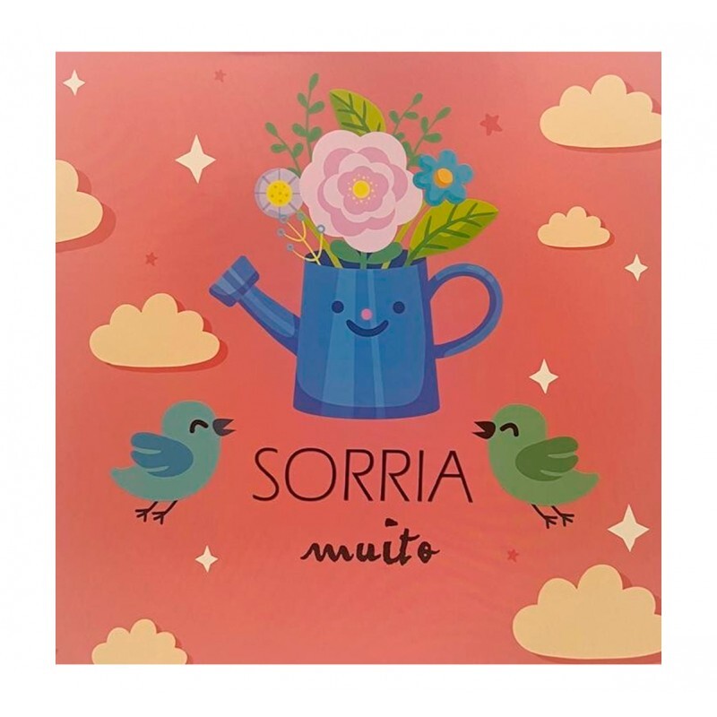 QUADRO SORRIA MUITO 20X20 CM #QQ1029