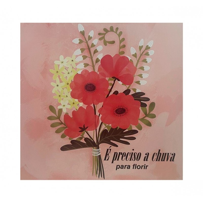 QUADRO E PRECISO A CHUVA CAIR 20X20 CM #QQ1029