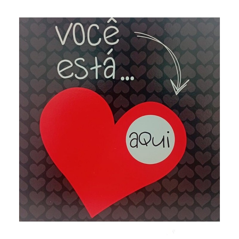 QUADRO VOCE ESTA AQUI 20X20CM # QQ1008