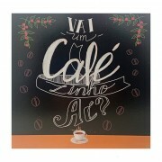 QUADRO VAI UM CAFE 20X20CM # QQ1008