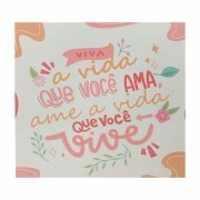 QUADRO VIVA A VIDA 20X20CM # QQ1008